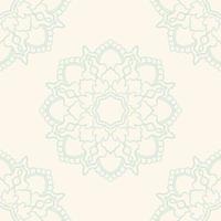 fantasie naadloos patroon met decoratieve mandala. abstracte ronde doodle bloem achtergrond. bloemen geometrische cirkel. vector