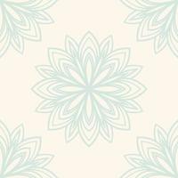 fantasie naadloos patroon met decoratieve mandala. abstracte ronde doodle bloem achtergrond. bloemen geometrische cirkel. vector