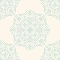 fantasie naadloos patroon met decoratieve mandala. abstracte ronde doodle bloem achtergrond. bloemen geometrische cirkel. vector