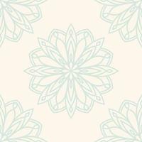 fantasie naadloos patroon met decoratieve mandala. abstracte ronde doodle bloem achtergrond. bloemen geometrische cirkel. vector