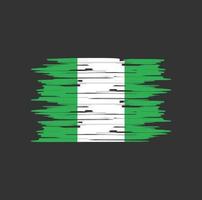 nigeria vlag borstel vector