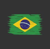 braziliaanse vlag borstel vector