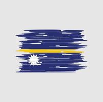 nauru vlag borstel vector