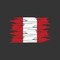 Peru vlag borstel vector