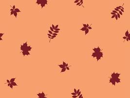 herfst herfst donker rood bladeren patroon naadloze achtergrond vectorillustratie vector