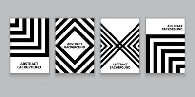 vector set zwart-wit moderne abstracte voorbladsjabloon spandoek of poster.