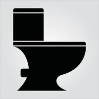 geïsoleerde glyph toilet pictogram schaalbare vectorafbeelding vector