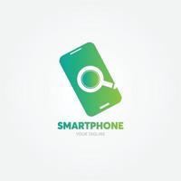 smartphone pictogram, mobiele telefoon logo vectorillustratie vector