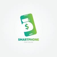 smartphone pictogram, mobiele telefoon logo vectorillustratie vector