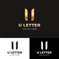 u letter logo vector