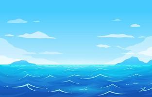 oceaan landschap achtergrond