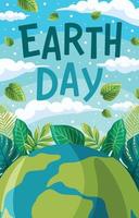 Earth Day Bewustzijnsposter vector