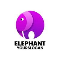 creatief olifant kleurrijk logo-ontwerp vector