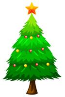 Grote groene kerstboom vector