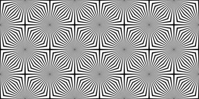 naadloos patroon met zwart wit gestreepte lijnen. geometrische textuur met diagonale strepen in kruisvorm. optische illusie-effect, pop-artstijl. abstracte monochrome achtergrond. trendy design zebra vector