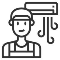 service pictogram lijn vectorillustratie vector