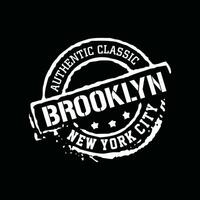 Brooklyn element van mannen mode en moderne stad in typografie grafisch design.vector illustration.tshirt,clothing,apparel en ander gebruik vector