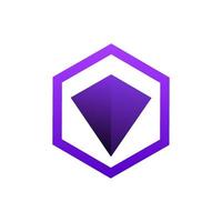 gratis schild diamant gradiënt vector logo ontwerp sjabloon downloaden