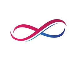 infinity logo en symbool sjabloon pictogrammen app ,, vector