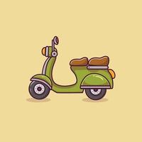 scooter cartoon vector