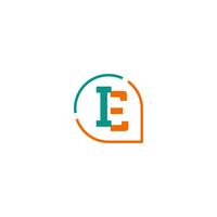 eerste E, IE, I Logo sjabloon vector illustratie pictogram element