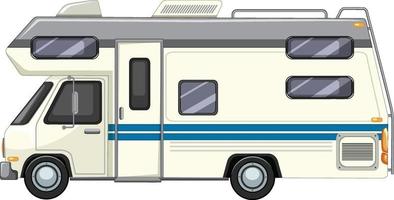 schattige camper op witte achtergrond vector