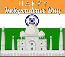 gelukkige onafhankelijkheidsdag van india vector
