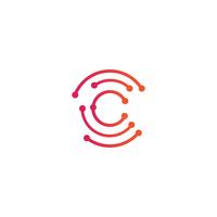 Letter C Set Logo sjabloon vector illustratie klaar gebruik voor technologie