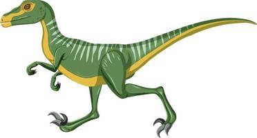 velociraptor dinosaurus op witte achtergrond vector