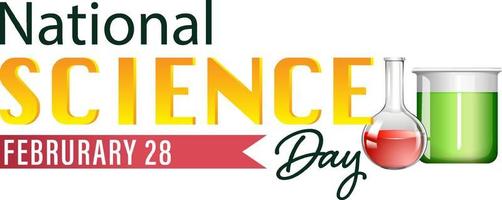 nationale wetenschapsdag posterontwerp vector
