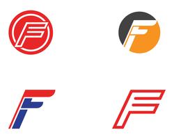 F-logo en symbolen sjabloon vector iconen