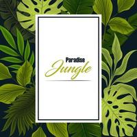 paradijs jungle banner vector