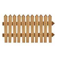 houten hek barricade vector