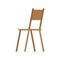 houten stoel meubels vector
