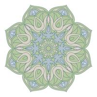 Vector Mandala. Oosters decoratief element. Islam, Arabisch, Indiaas, Turks, pakistan, Chinees, Ottomaanse motieven. Etnische ontwerpelementen. Hand getrokken mandala. Kleurrijk mandalasymbool voor yorontwerp.