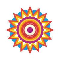 Indiase traditionele rangoli vector