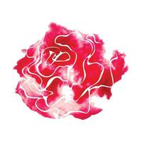 roos aquarel illustratie vector