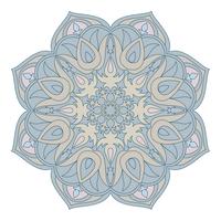 Vector Mandala. Oosters decoratief element. Islam, Arabisch, Indiaas, Turks, pakistan, Chinees, Ottomaanse motieven. Etnische ontwerpelementen. Hand getrokken mandala. Kleurrijk mandalasymbool voor uw ontwerp.