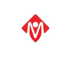 M Logo Business sjabloon Vector pictogram