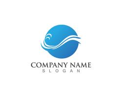 Wave logo vector sjabloon