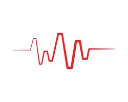 Kunstontwerp medische hartslag polsslag vector