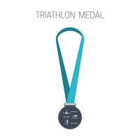 Triathlon medaille. Sport pictogram. vector