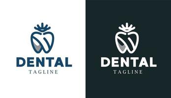 king tandheelkundige monline-logo voor merk en bedrijf vector