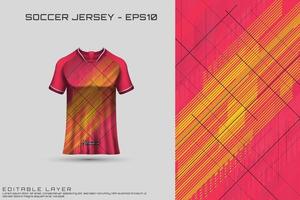 sport jersey en t-shirt sjabloon sport jersey ontwerp vector mockup.