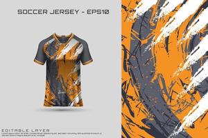 sport jersey en t-shirt sjabloon sport jersey ontwerp vector mockup.