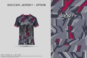 sport jersey en t-shirt sjabloon sport jersey ontwerp vector mockup.