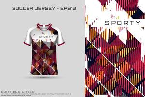 sport jersey en t-shirt sjabloon sport jersey ontwerp vector mockup.