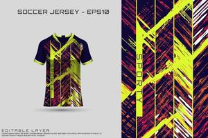 sport jersey en t-shirt sjabloon sport jersey ontwerp vector mockup.