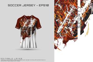 sport jersey en t-shirt sjabloon sport jersey ontwerp vector mockup.