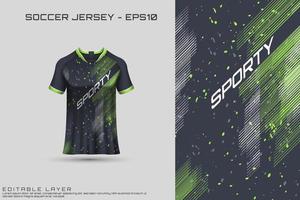 sport jersey en t-shirt sjabloon sport jersey ontwerp vector mockup.